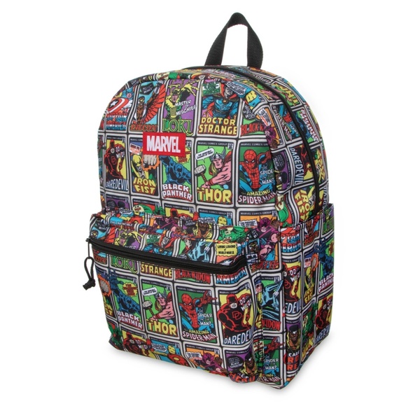 Marvel Avengers Super Hero Comic Print Backpack - Picture 2 of 3
